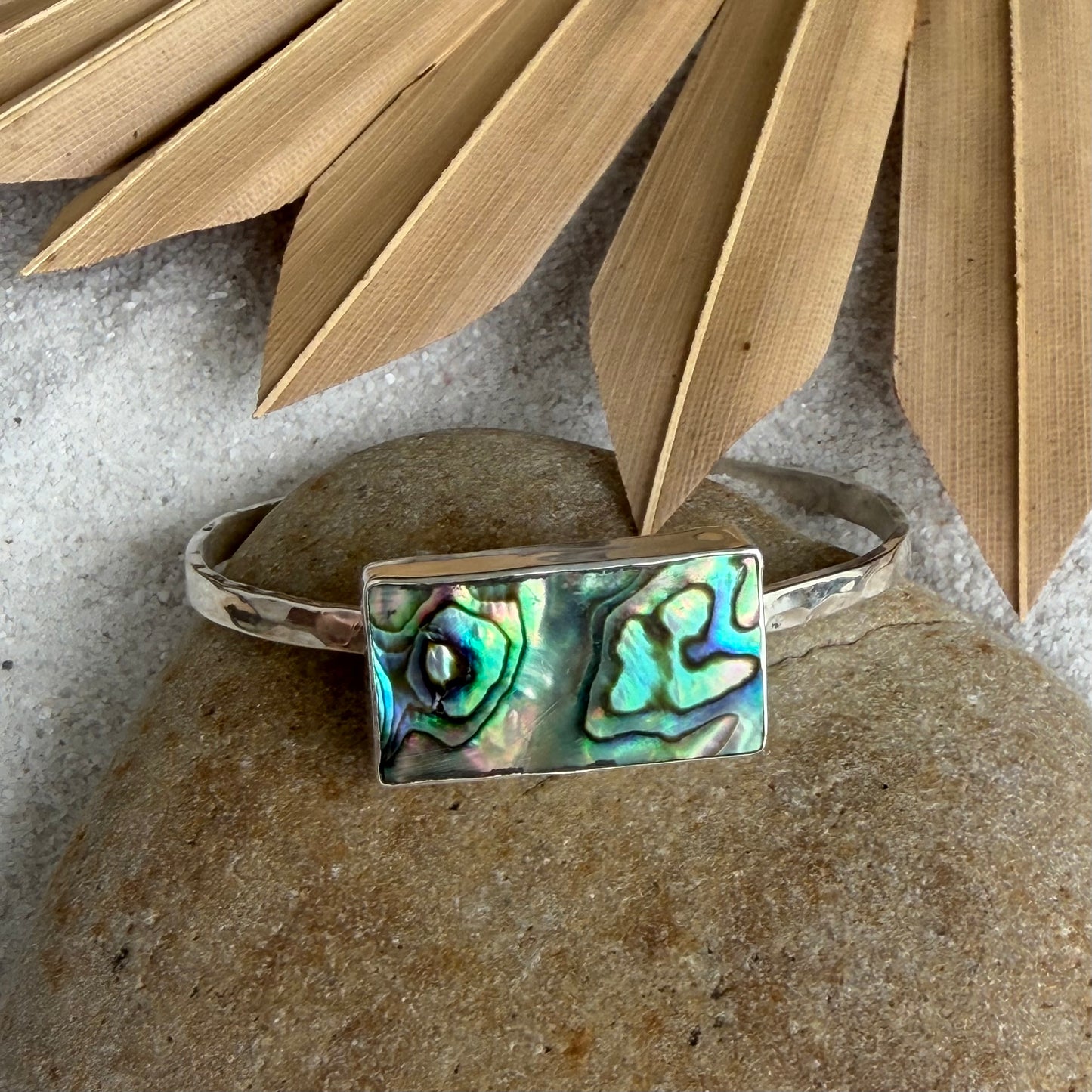 Abalone Statement Cuff (Everyday) — Sterling Silver