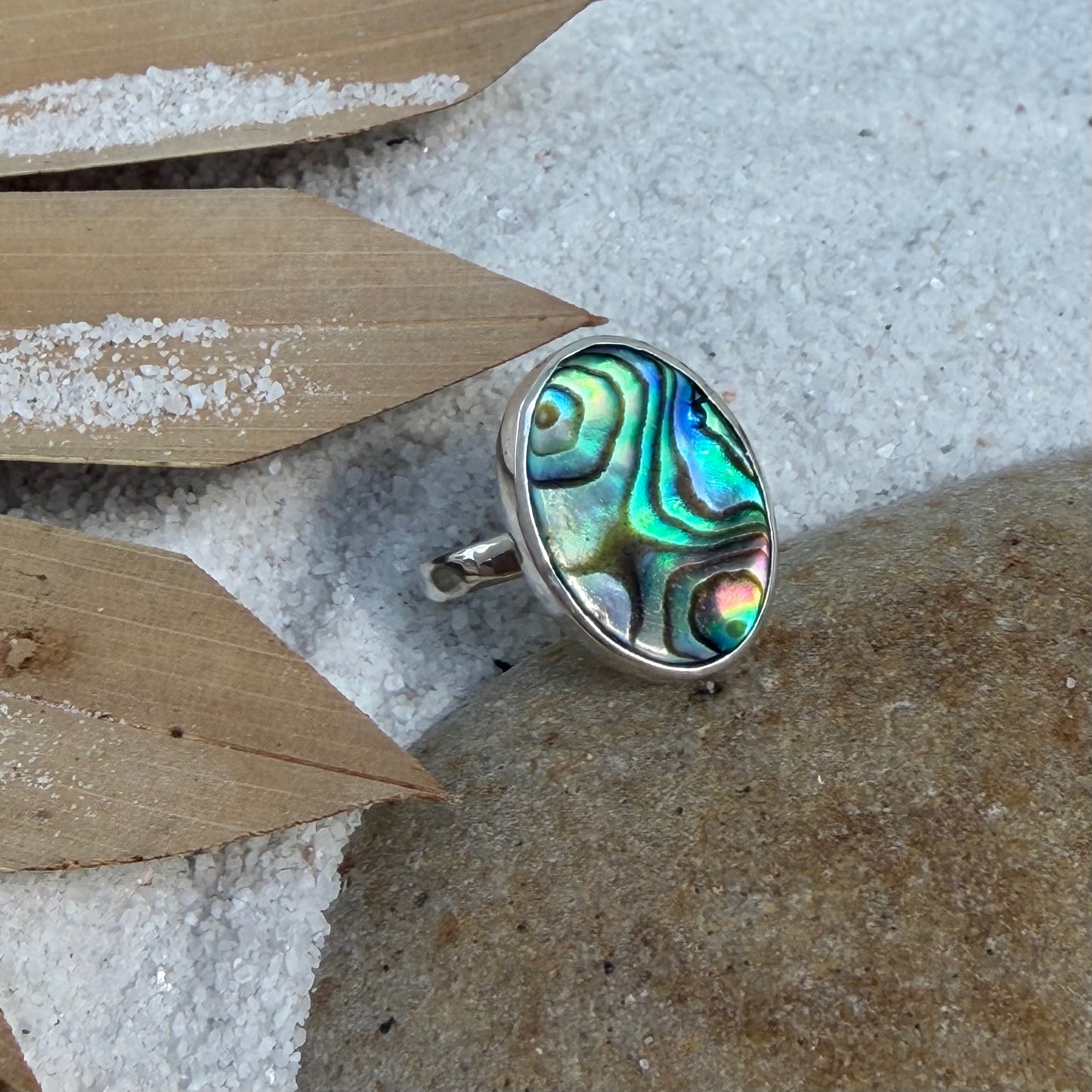 Abalone | Paua Shell Ring - Size 8