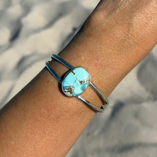 Lavender Turquoise double banded cuff